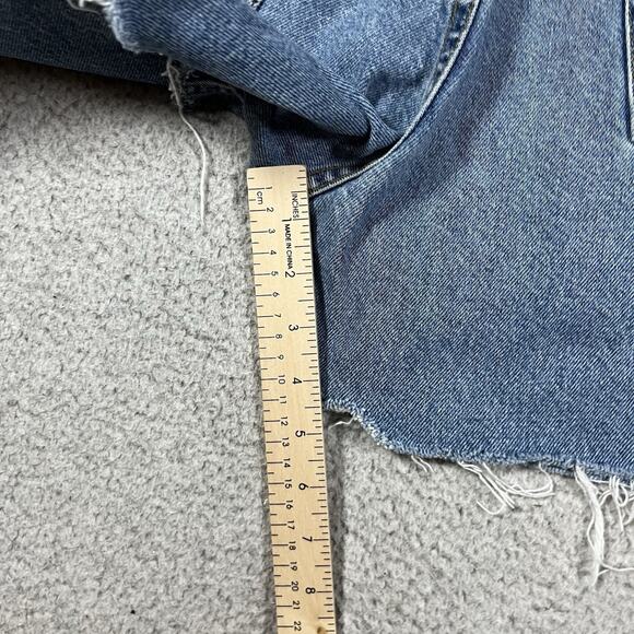 Levis 550 Orange Tab Jean Shorts Womens Waist 36 Cut Off Denim Vintage 90s - Picture 14 of 15
